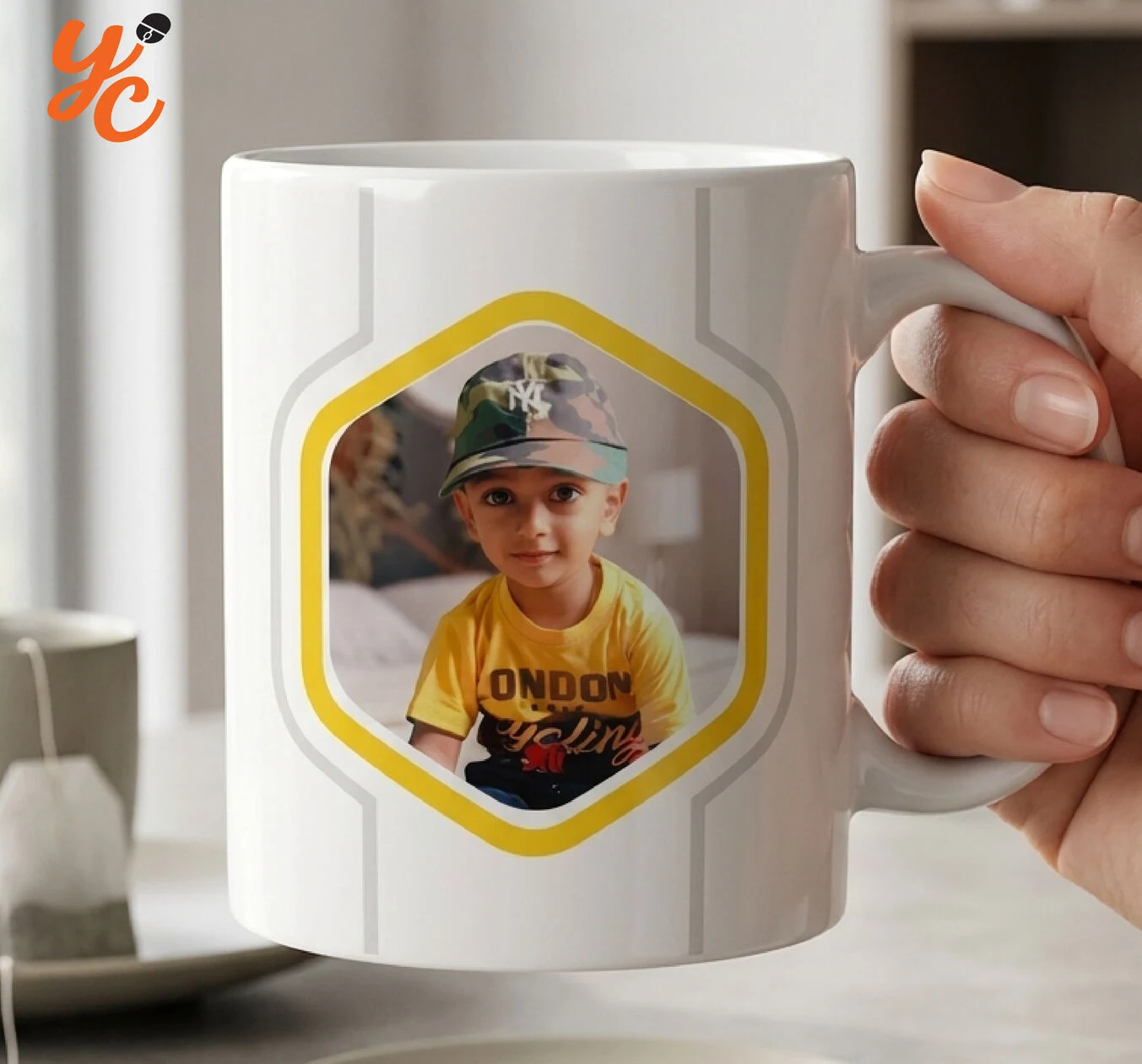 Customized photo mug with name and logo print Bangladesh